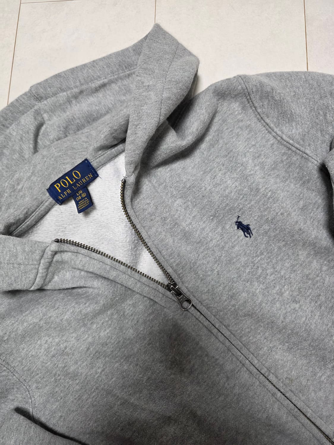 폴로 랄프로렌 그레이 후드집업 L/G (14-16) 여성44 상품이미지2