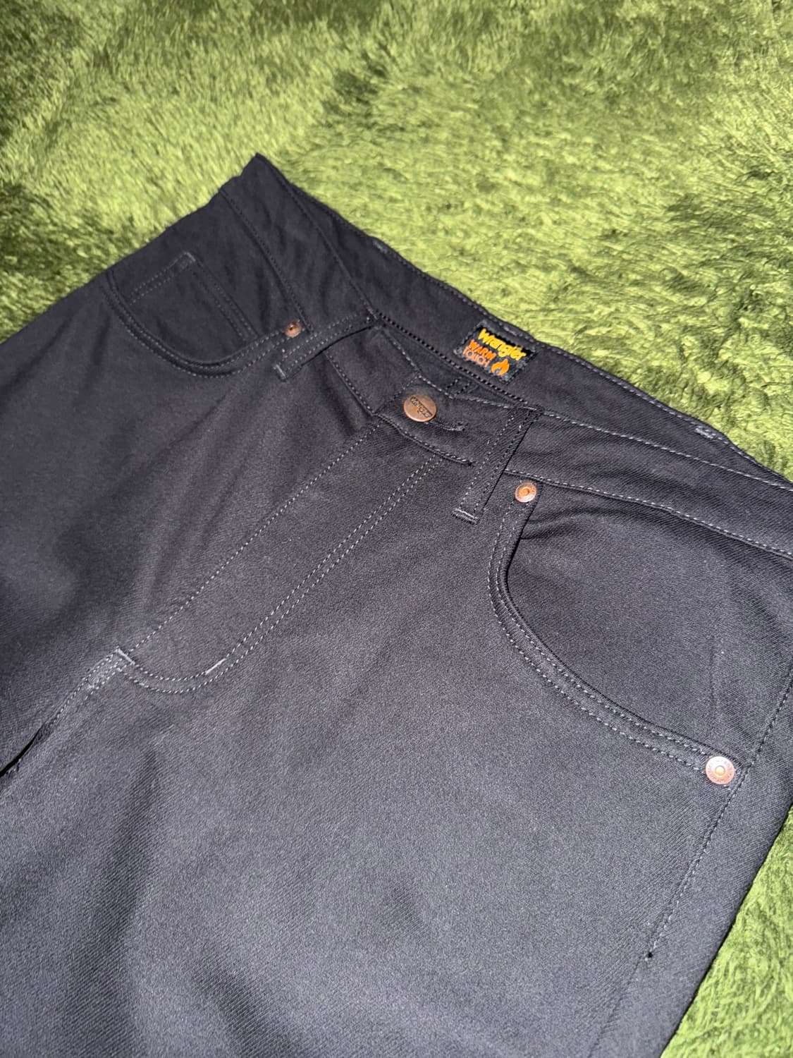 [32] Wrangler 랭글러 재팬 웜 터치 코튼 블렌디드 팬츠 블랙 상품이미지2