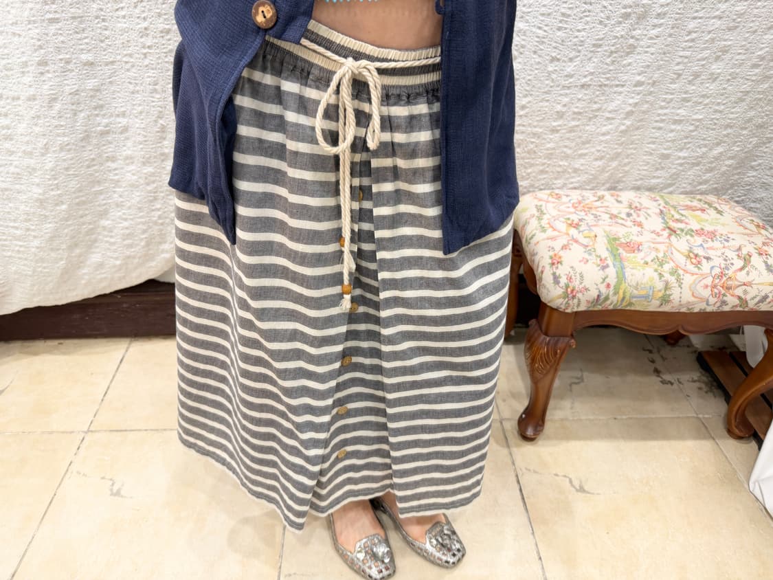 Soft stripe midi skirt 상품이미지3