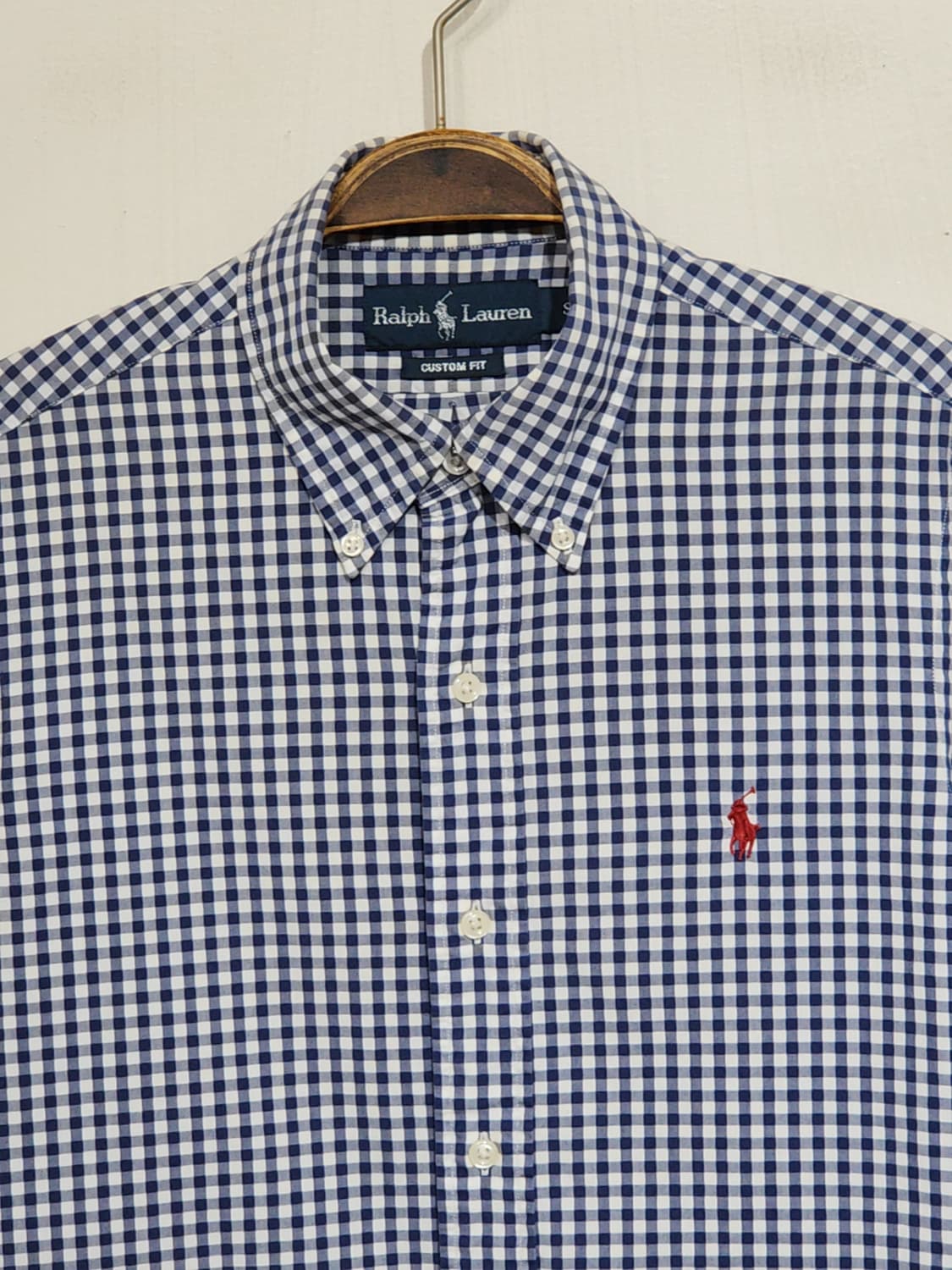 (S) 랄프로렌 폴로 남방 체크 셔츠 로고 캐주얼  상품이미지2