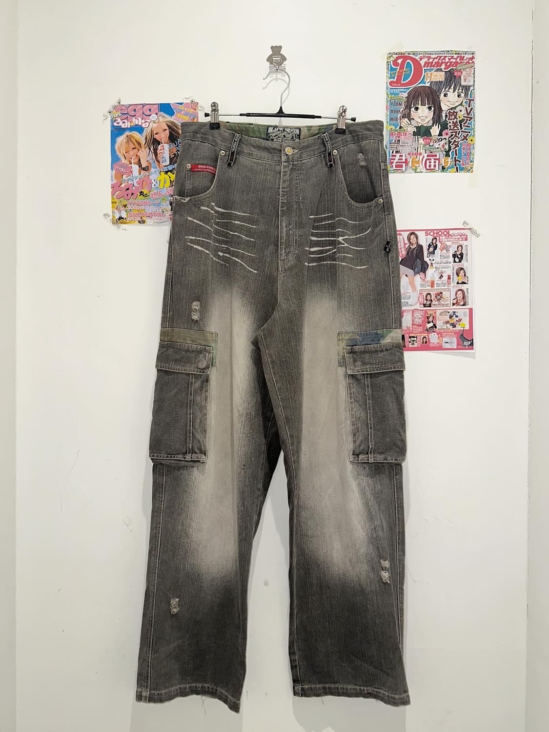 Dog town Grey denim washing cargo pants 상품이미지3