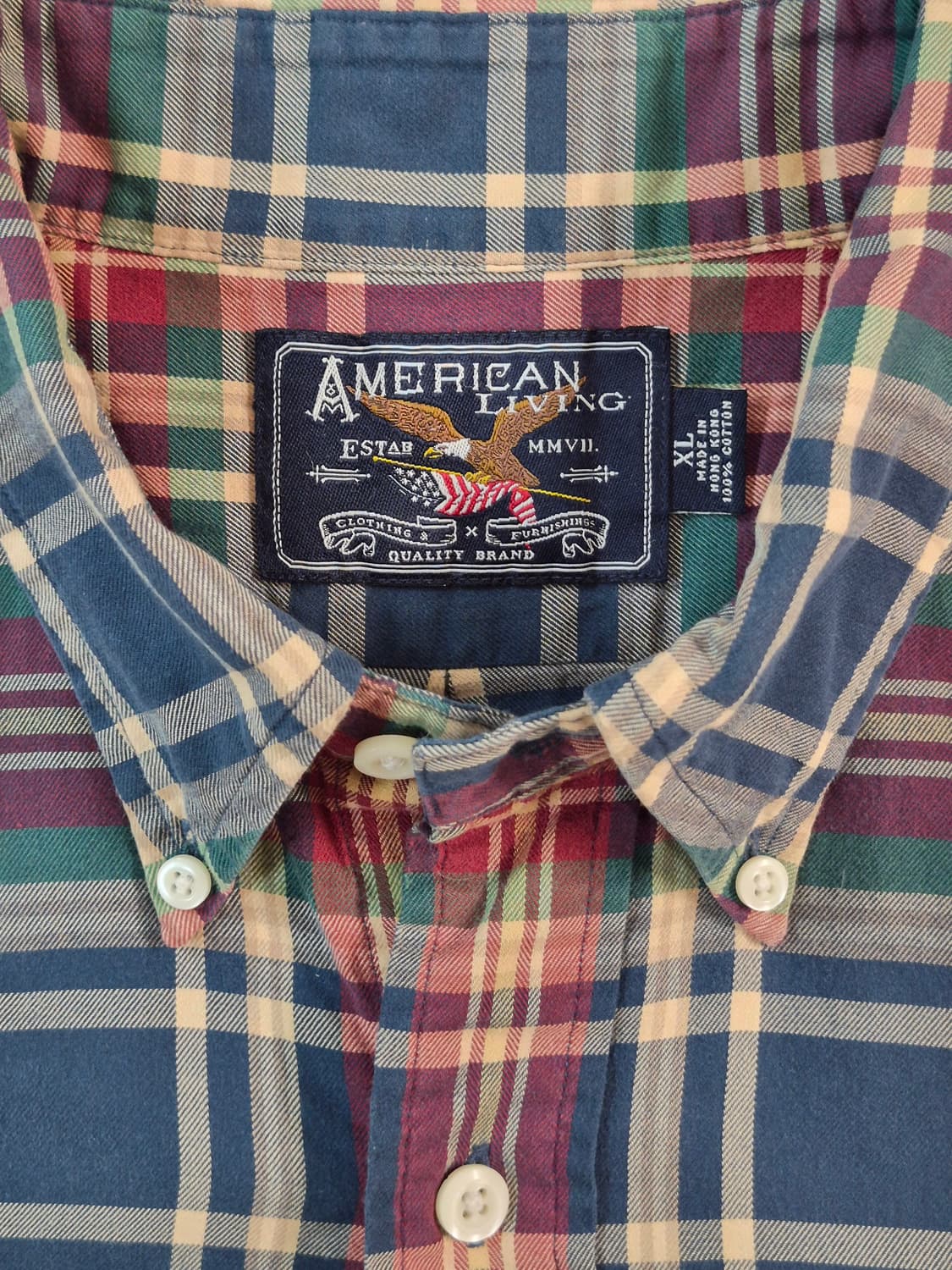 00's American Living Plaid Check Shirt 상품이미지3