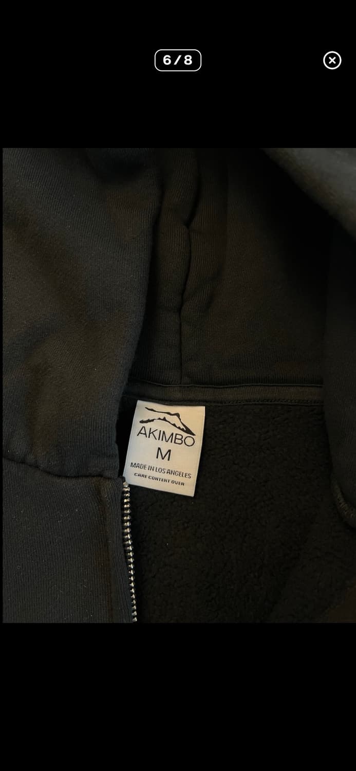 [4/25 하루 특별할인] 아킴보 뉴욕 후드집업 블랙 M 상품이미지6