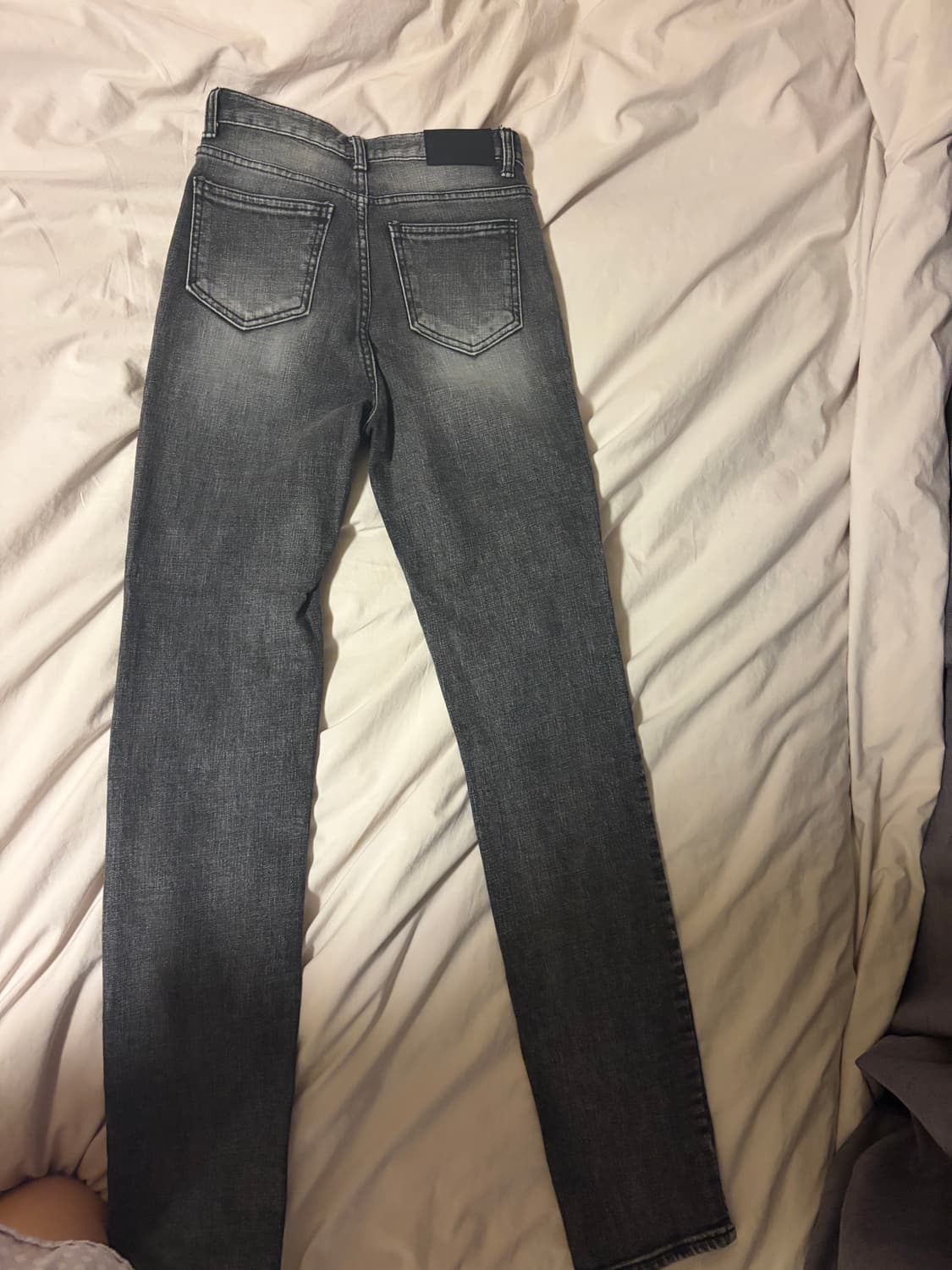 보헴서 하이웨스트 스트레이트 진 그레이 M 상품이미지2