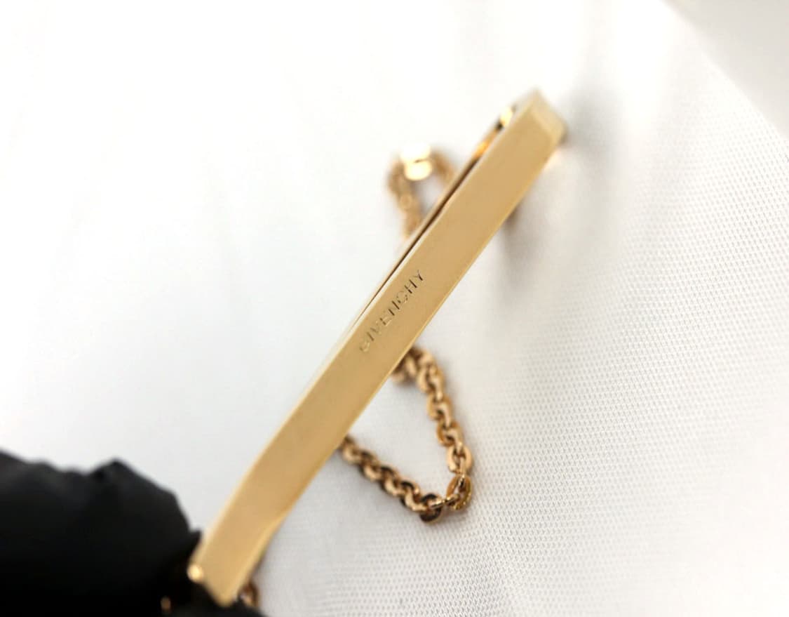 지방시 A등급 5.3cm 유광 G로고 체인 명품 타이바 빈티지 상품이미지6