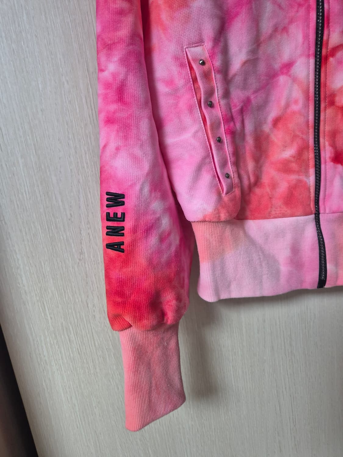 정품 (22년) 어뉴골프 ANEW 여성 후드집업 핑크 XS  상품이미지5