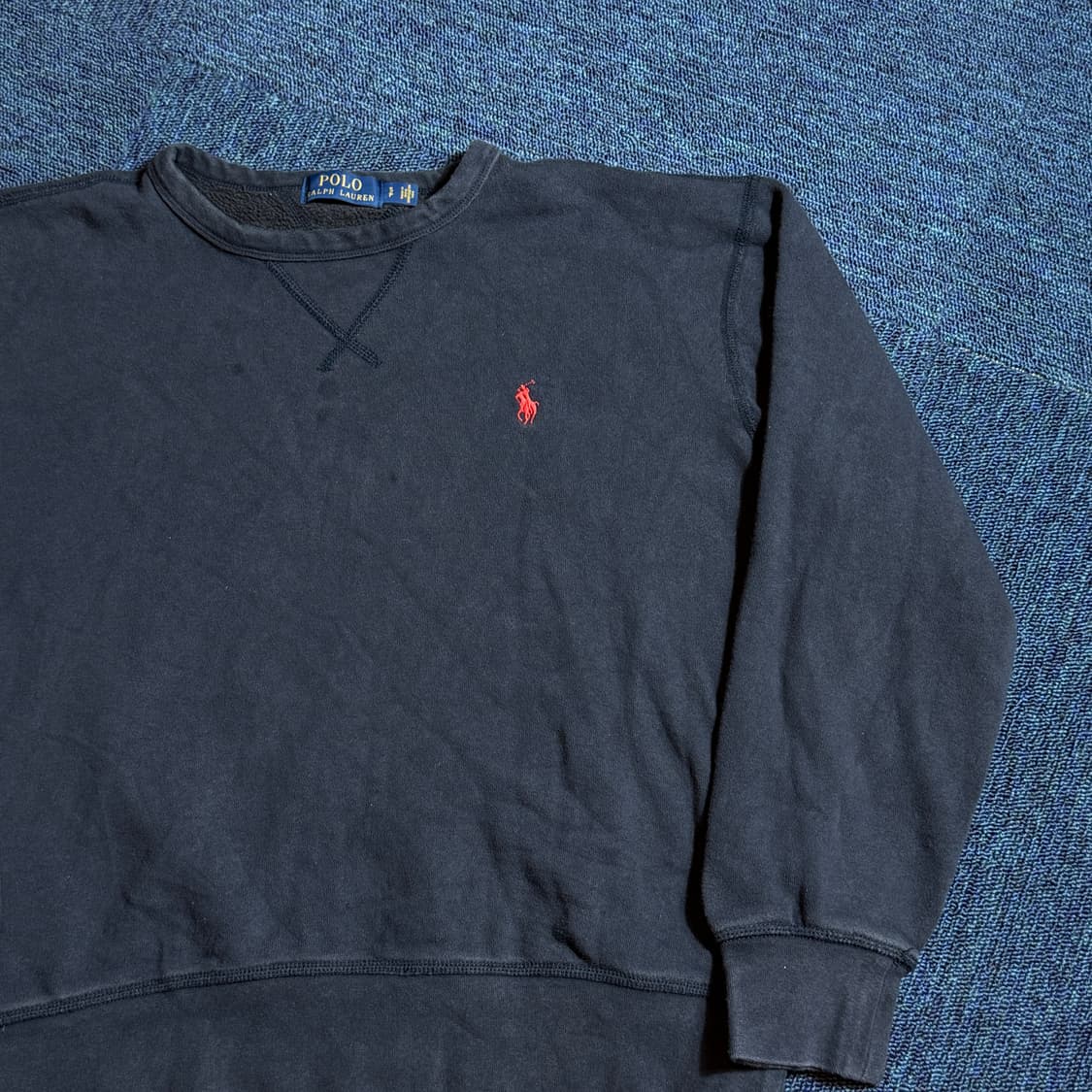 폴로 랄프로렌 네이비 맨투맨 티셔츠 상품이미지2