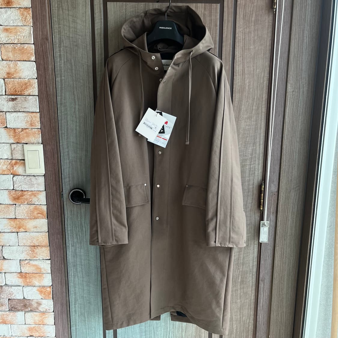 새상품(L)인사일런스 3M 신슐레이트 오버사이즈 후드 파카 브라운 상품이미지4