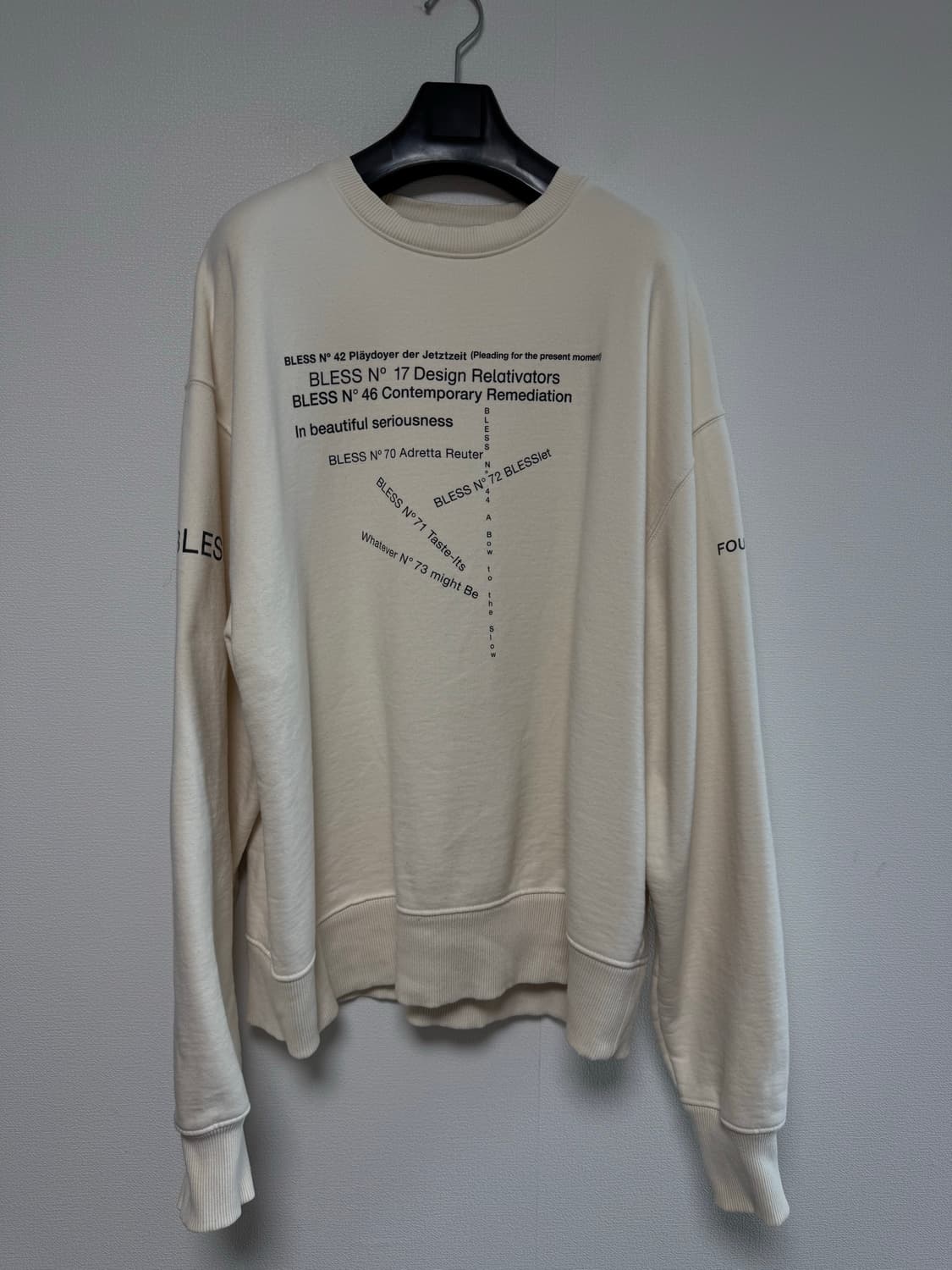 블레스 BLESS 멀티컬렉션 맨투맨 베이지 2XL 상품이미지2