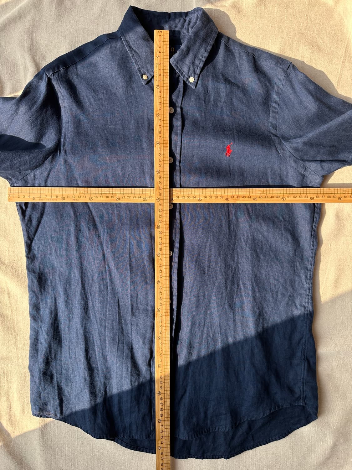 폴로 랄프로렌 네이비 린넨 셔츠 M 상품이미지10