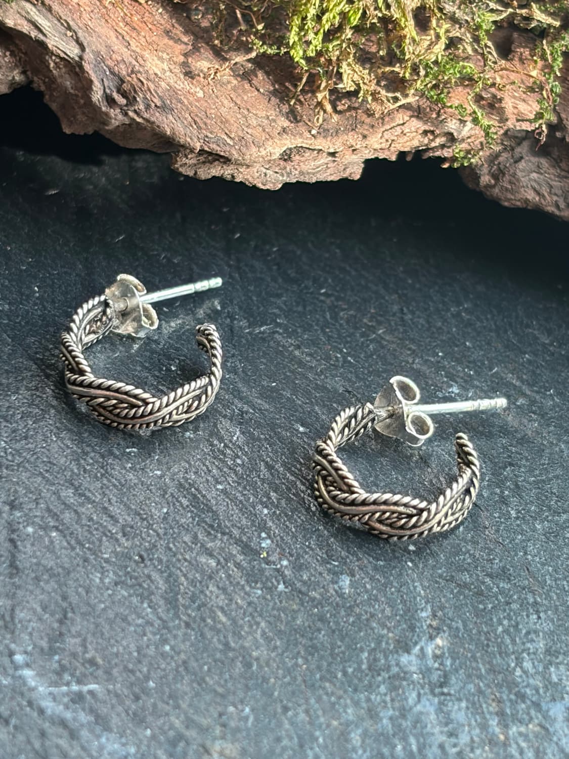 트위스트 로프 후프 귀걸이 (925 Silver) 상품이미지4