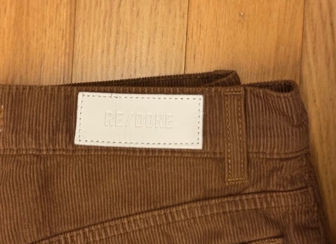 (27) RE/DONE 리던 코듀로이 브라운 팬츠 상품이미지5
