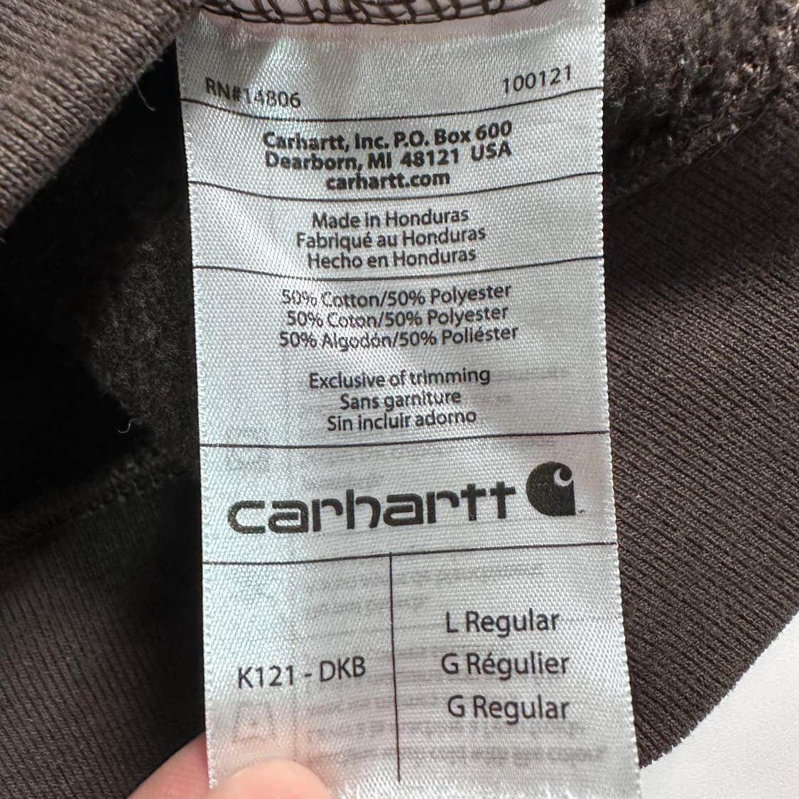 칼하트 브라운 후드티   상품이미지5