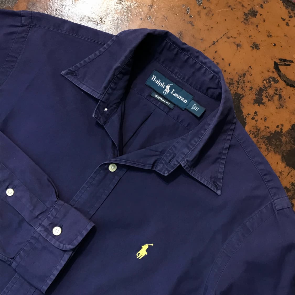 폴로랄프로렌 라이트 네이비 코튼 셔츠 남성 102 여성 루즈핏 상품이미지3