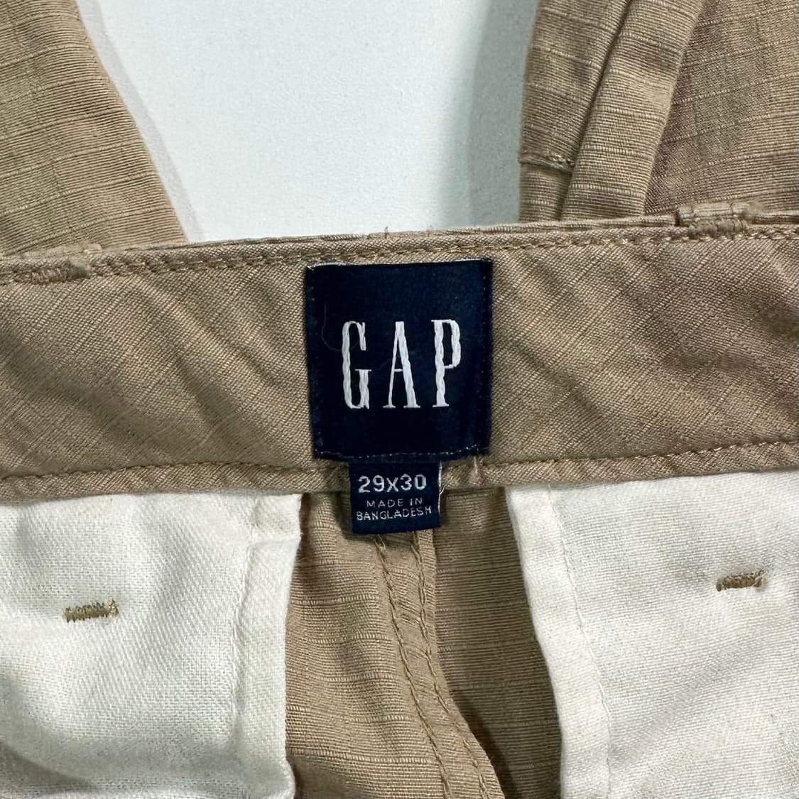 00s GAP 갭 베이지 립스탑 카고 팬츠 상품이미지6