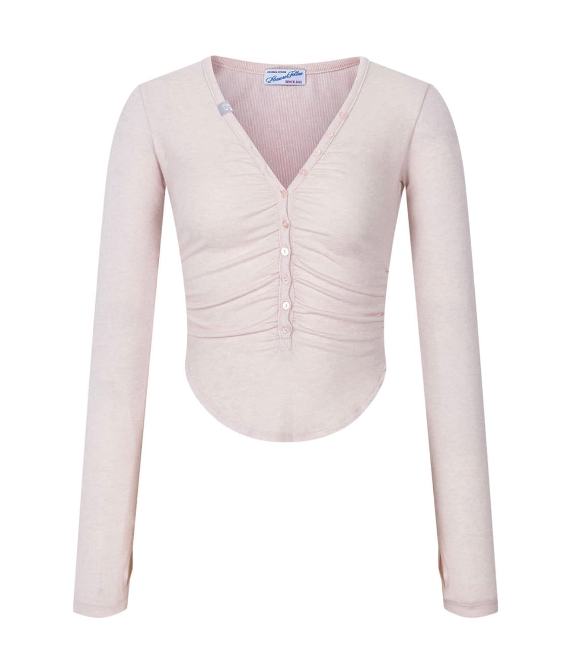 플리즈노팔로우 니나 버튼 레이스 탑 베이비 핑크 상품이미지3