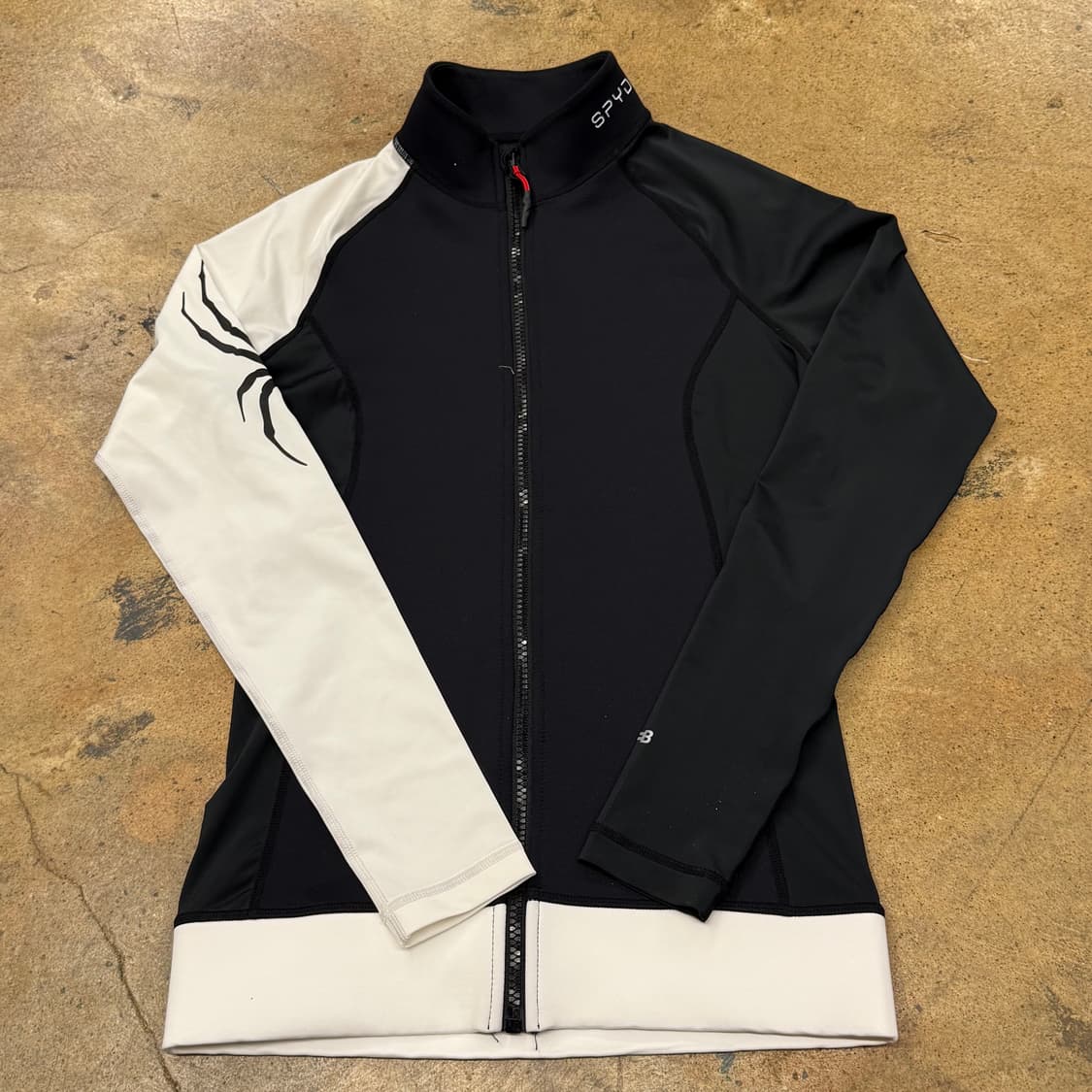 [정품/M] 스파이더 블랙 화이트 집업 져지 b19 상품이미지2