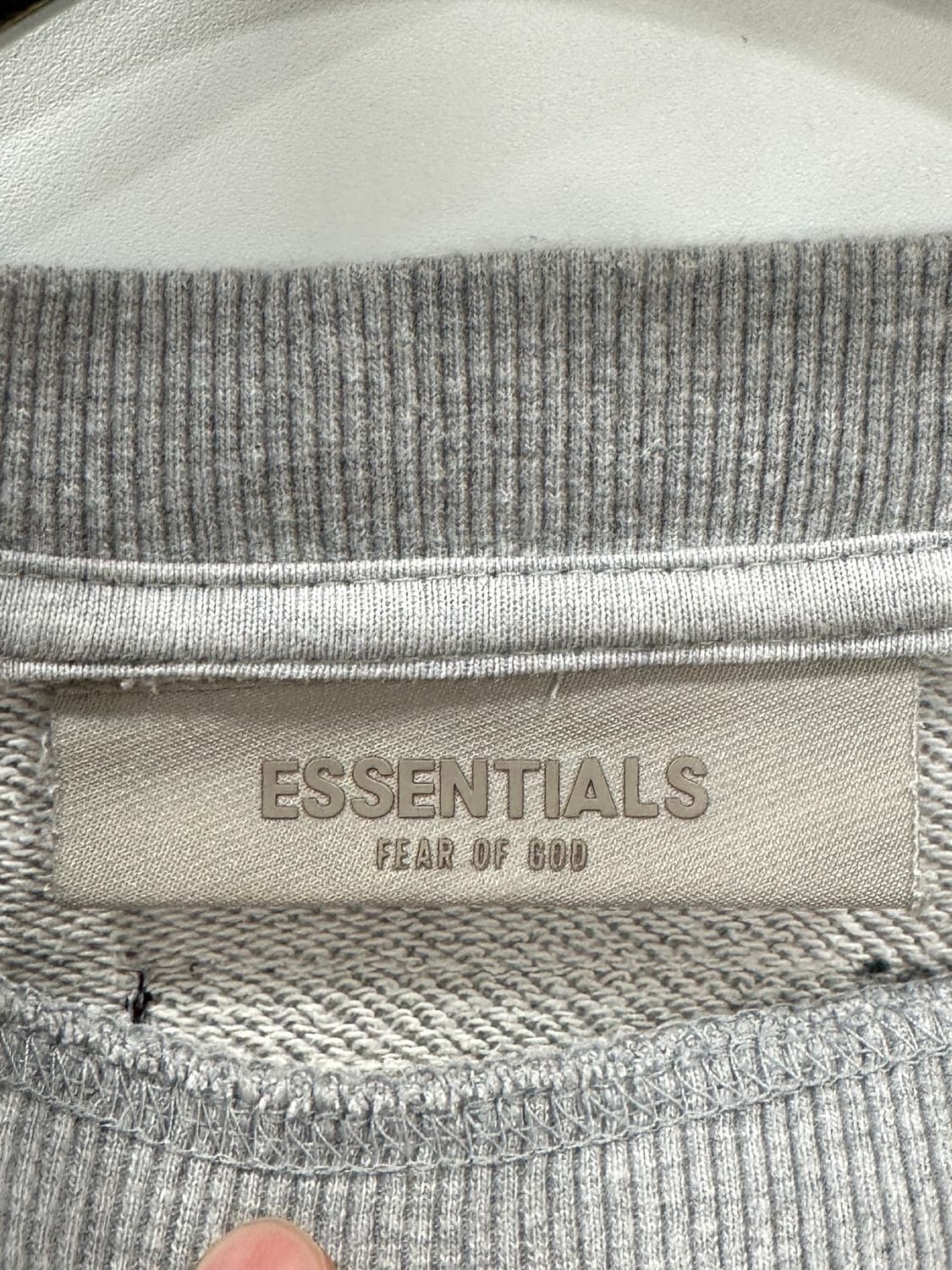 피어오브갓 에센셜 로고 맨투맨 그레이 L 상품이미지5