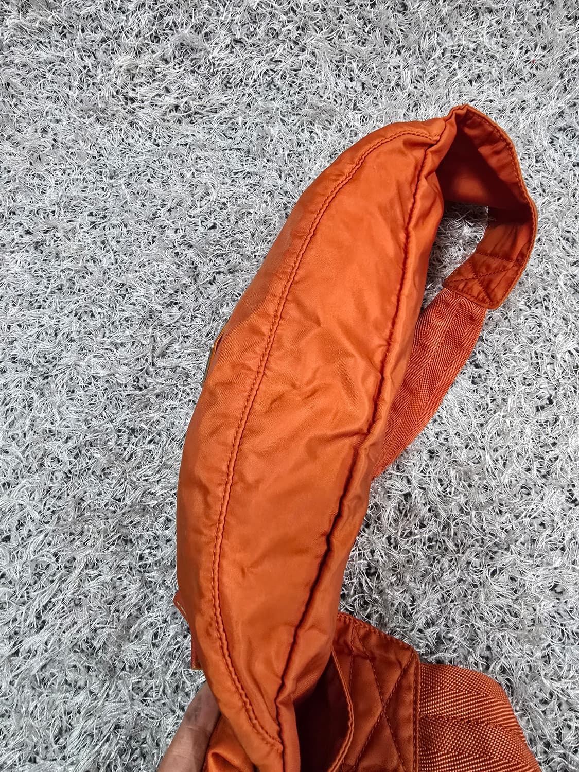 프라다 오렌지 라일론 벨트백 힙색 상품이미지4