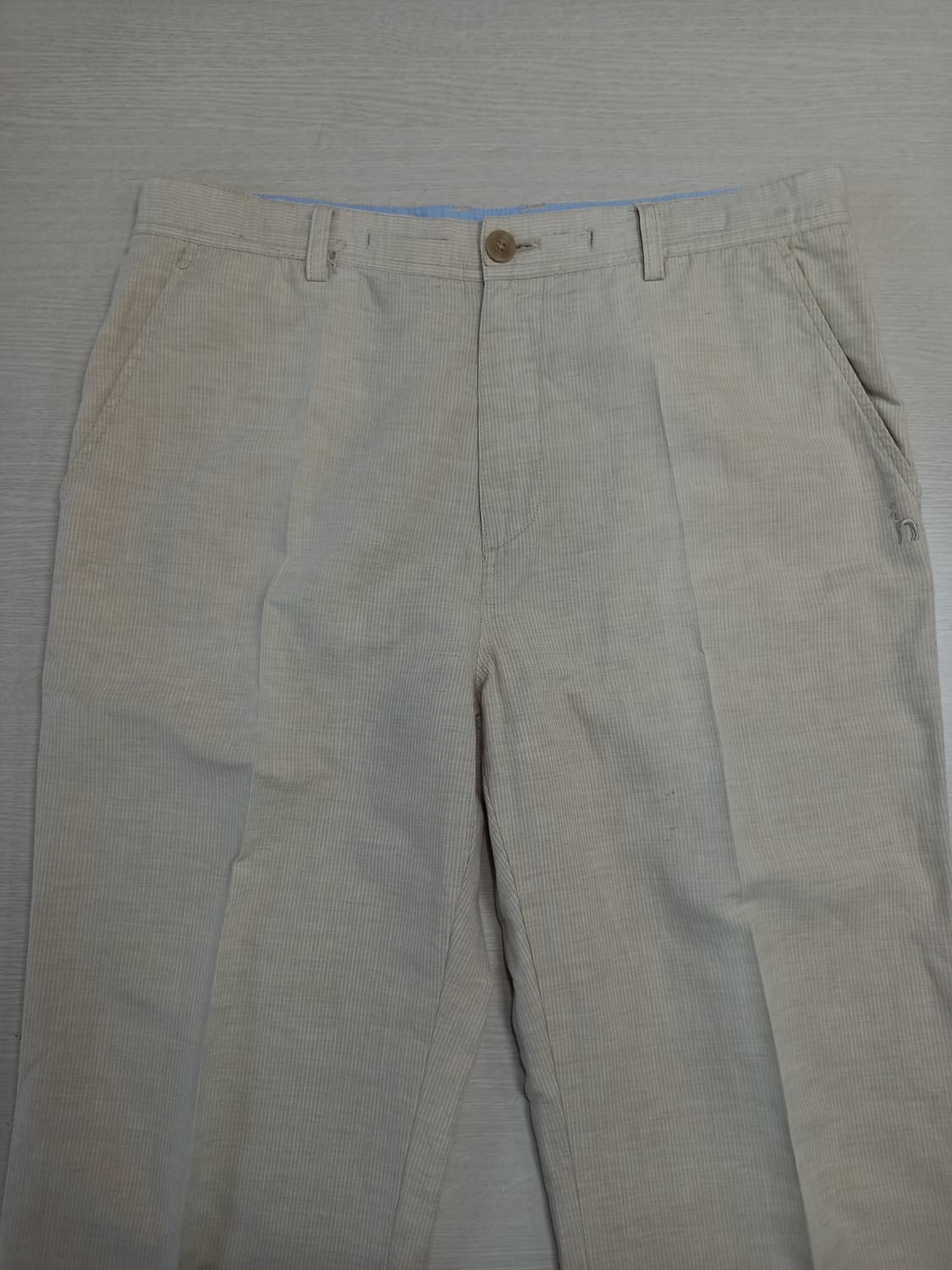 32 HAZZYS 여름용 면바지 연베이지 32-394 상품이미지3