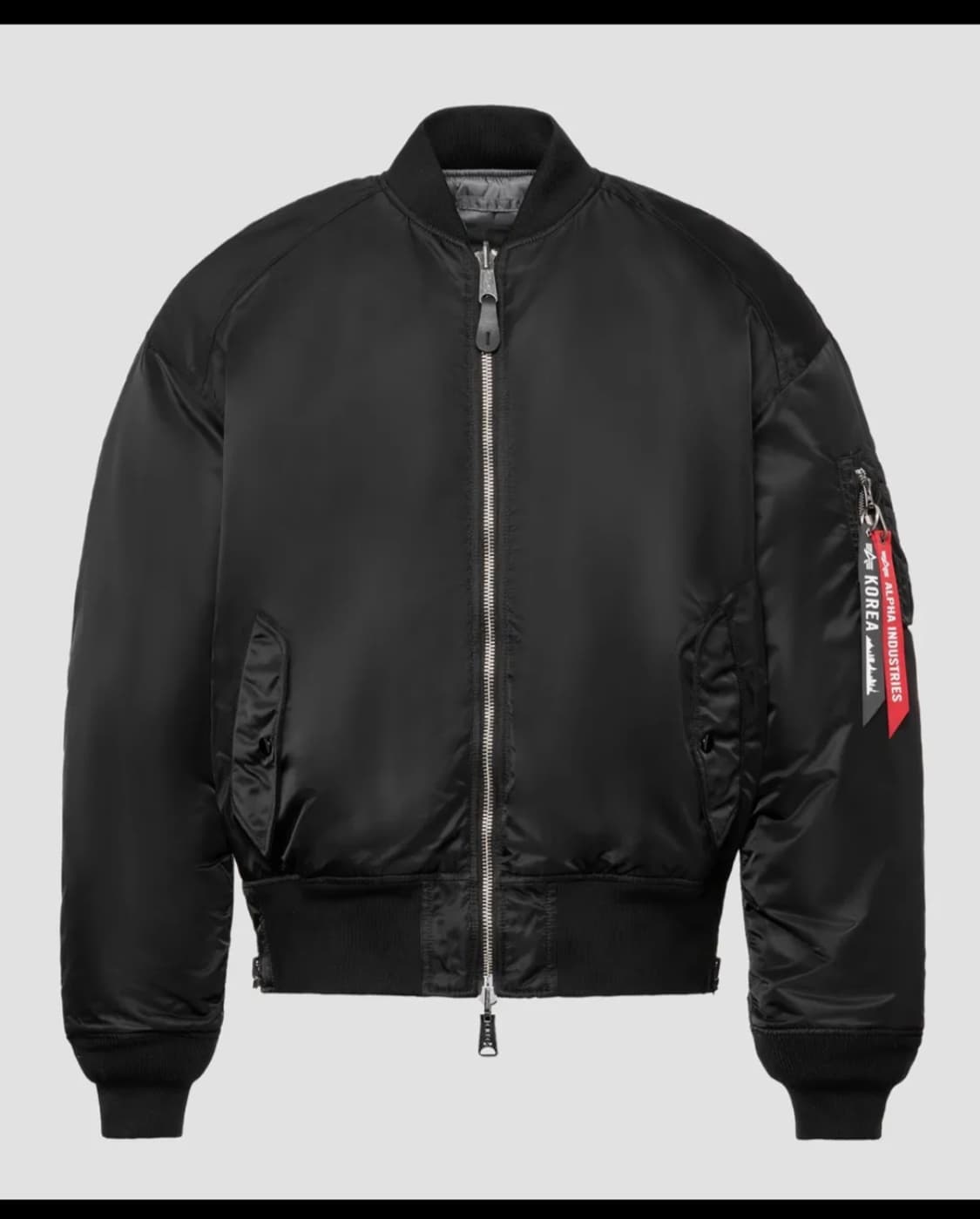 알파 인더스트리 MA-1 루즈핏 라글란 사이드짚 상품이미지1