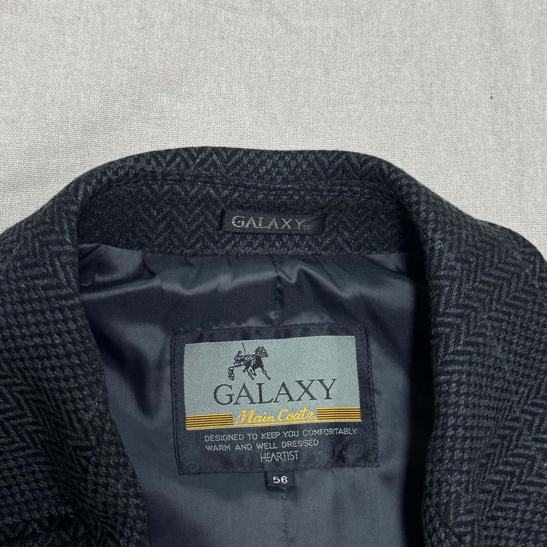 갤럭시 90s 헤링본 롱코트 100 상품이미지4