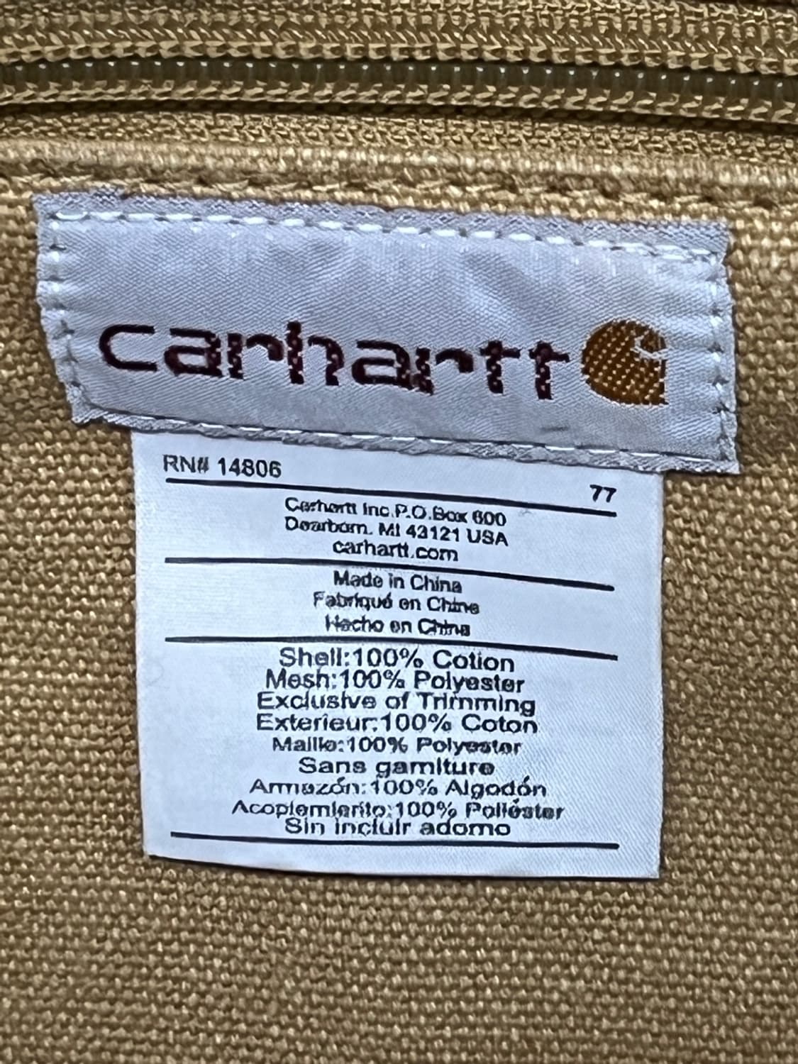 칼하트 캔버스 메신저 백 상품이미지10