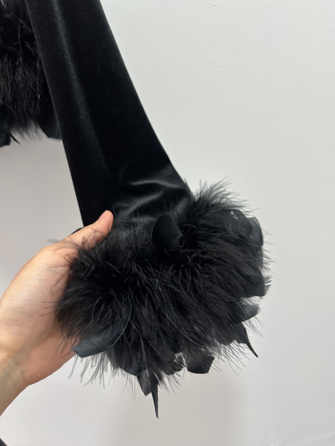 Leggy Press velvet fur cardigan  상품이미지7