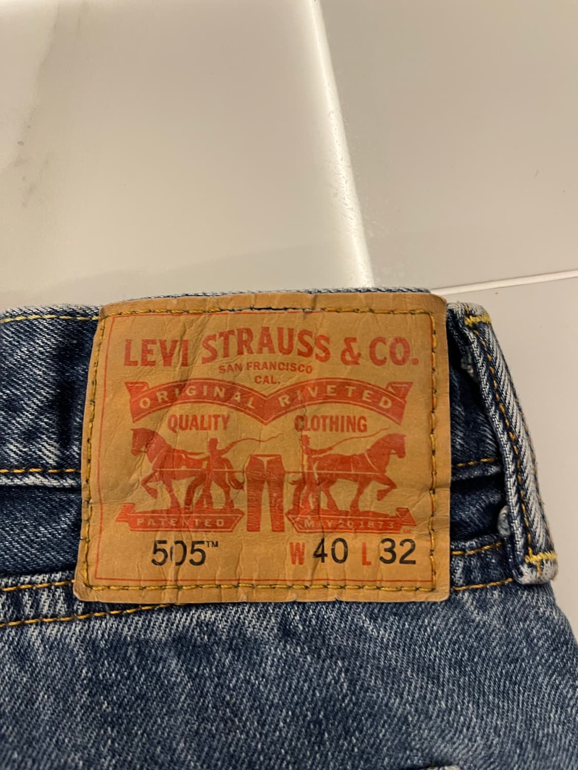 리바이스 505 중청 데님 상품이미지3