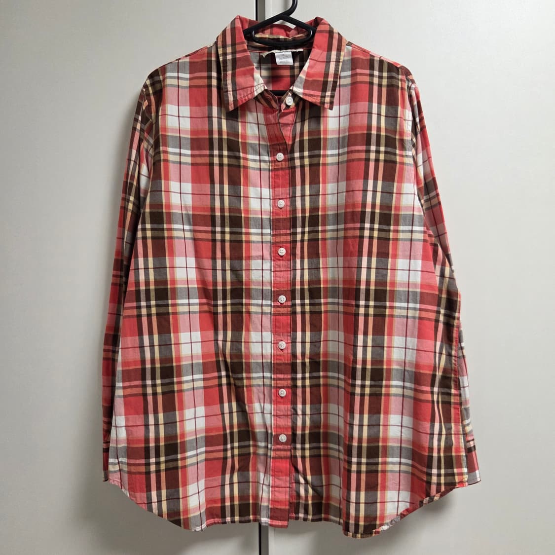 Jones New York 존스 뉴욕 체크 셔츠 L-XL(100-105) 상품이미지1