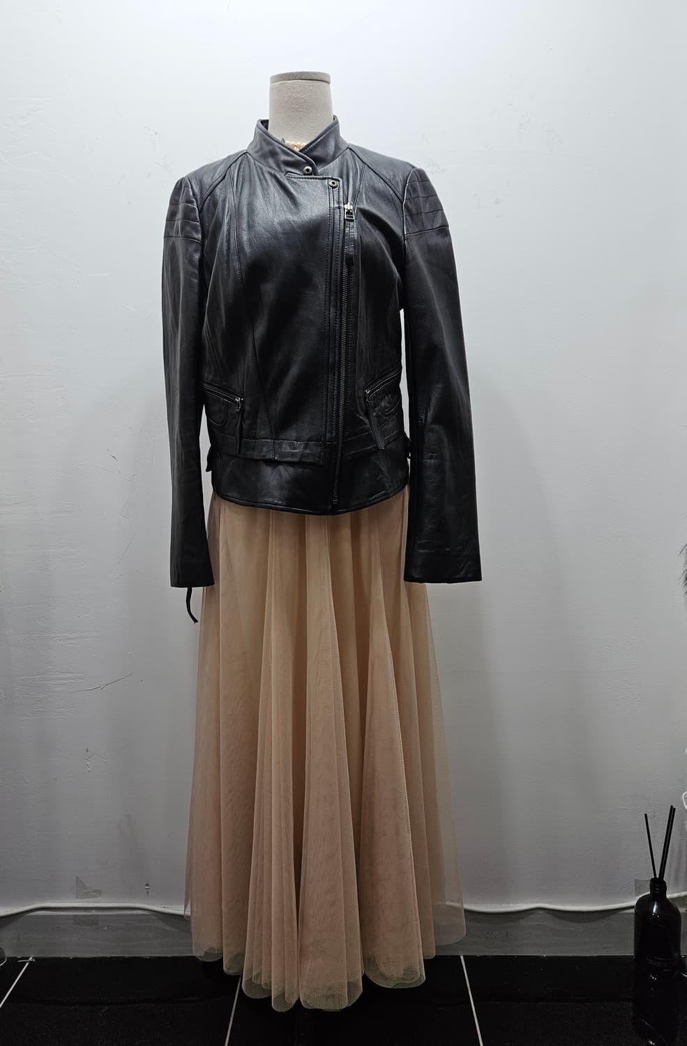 로보(ROBO) 블랙 양가죽 라이더 자켓 66~77 상품이미지3