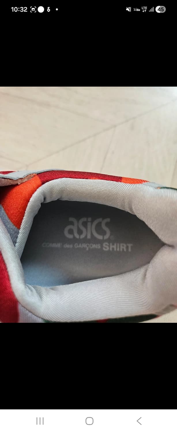 아식스 젤라이트3 꼼데가르송 265 상품이미지5