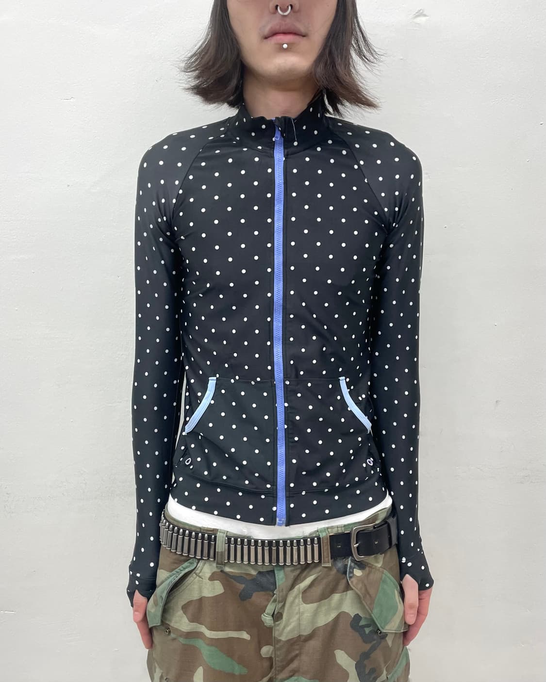 White dot purple rash guard  상품이미지1