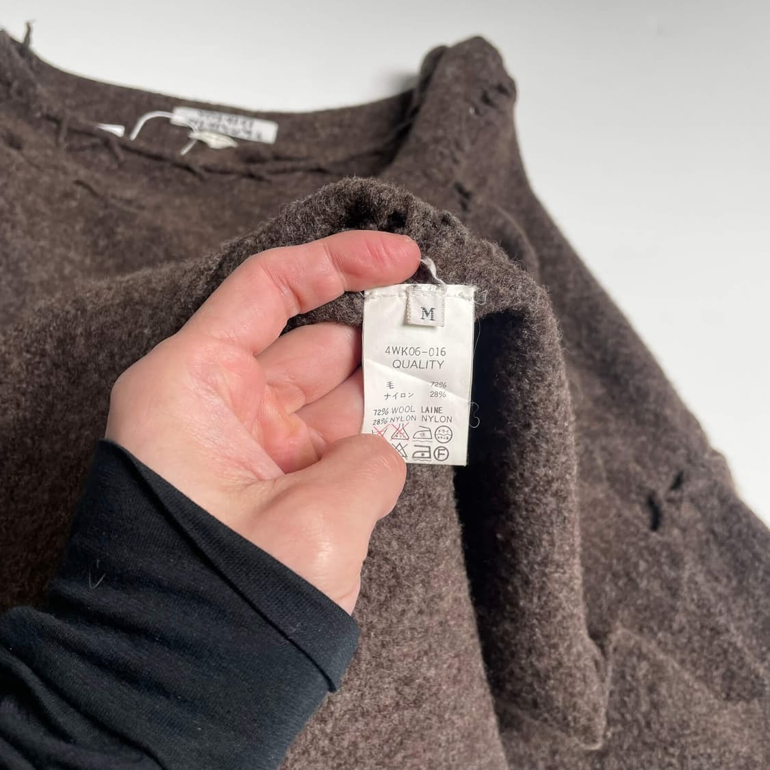 Yoshiki hishinuma 핸드메이드 울 블렌드 매듭 니트 상품이미지10