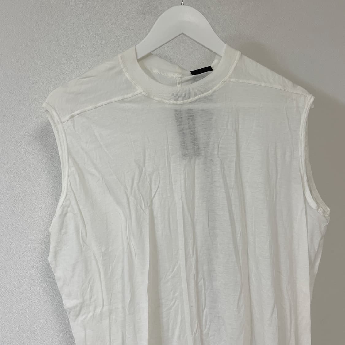 릭오웬스 08SS 다크쉐도우 슬리브리스 나시 밀크 상품이미지5