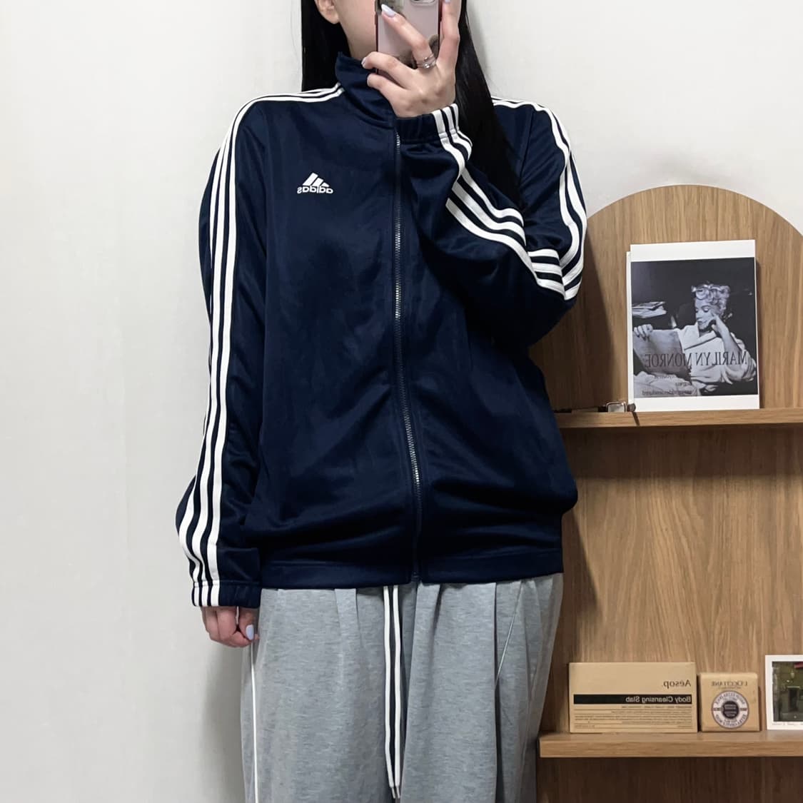 [정품] 아디다스 네이비 MTS 삼선 져지 [ L ] 상품이미지2