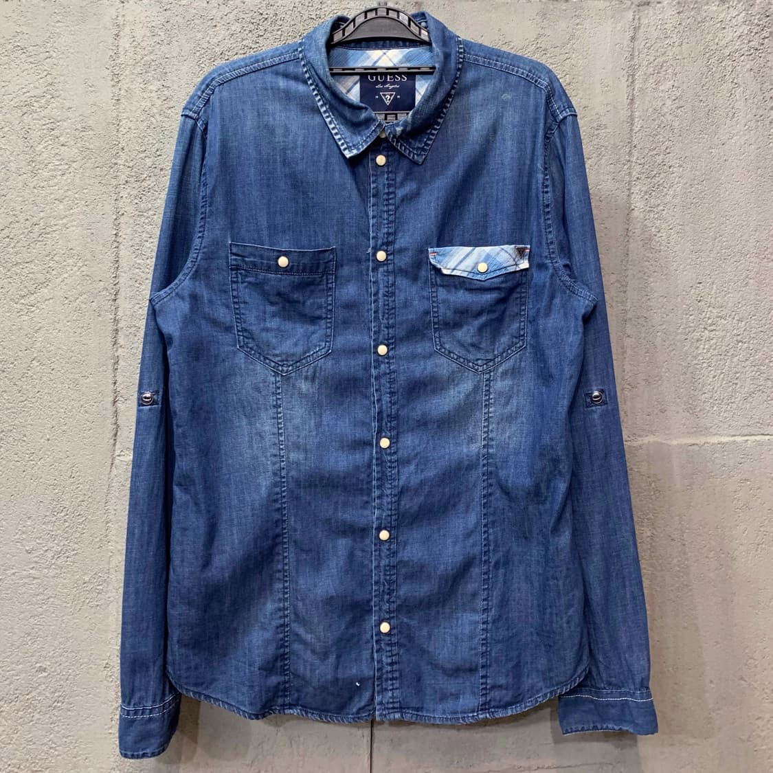 [L] 게스 버튼다운 데님셔츠 상품이미지2