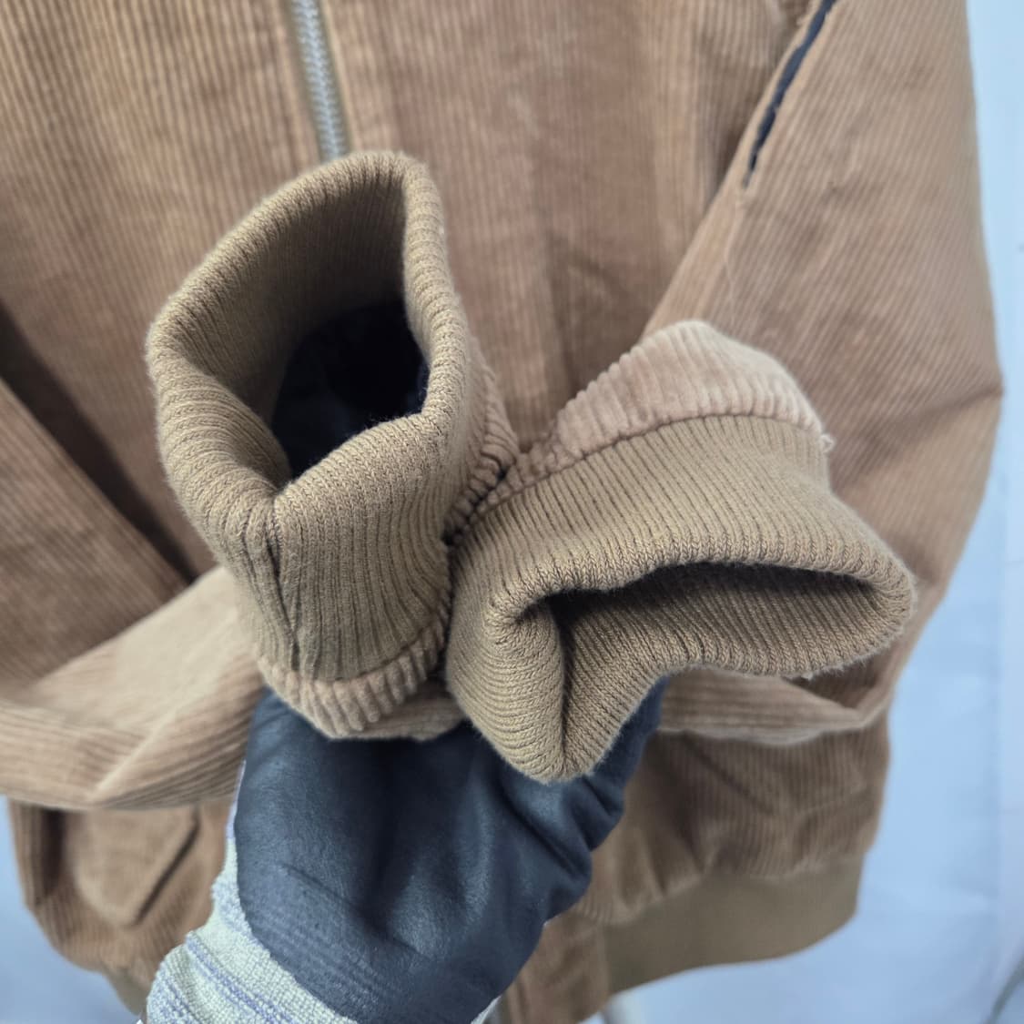 55/110 포에버21 코듀로이 골덴 자켓 점퍼 브라운 상품이미지5