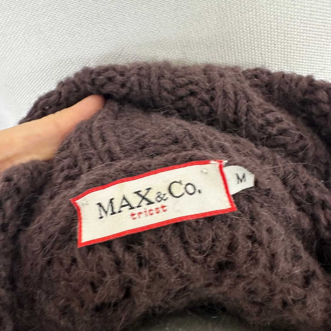   막스앤코 여자 니트 집업  가디건 모/알파카 M 상품이미지7