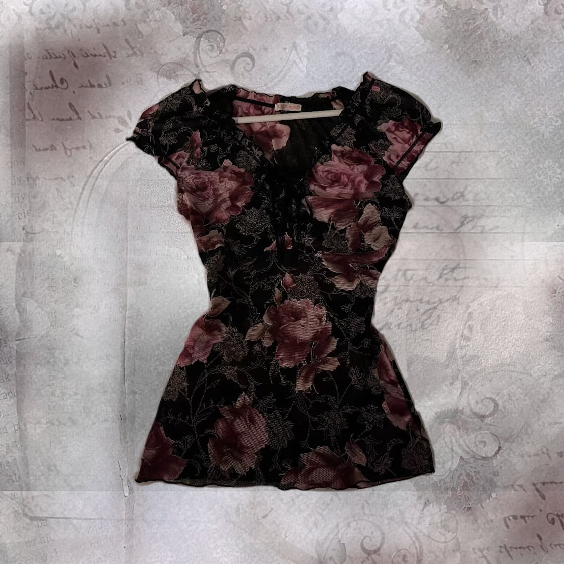 빈티지 플라워 반팔 셔츠 상품이미지1