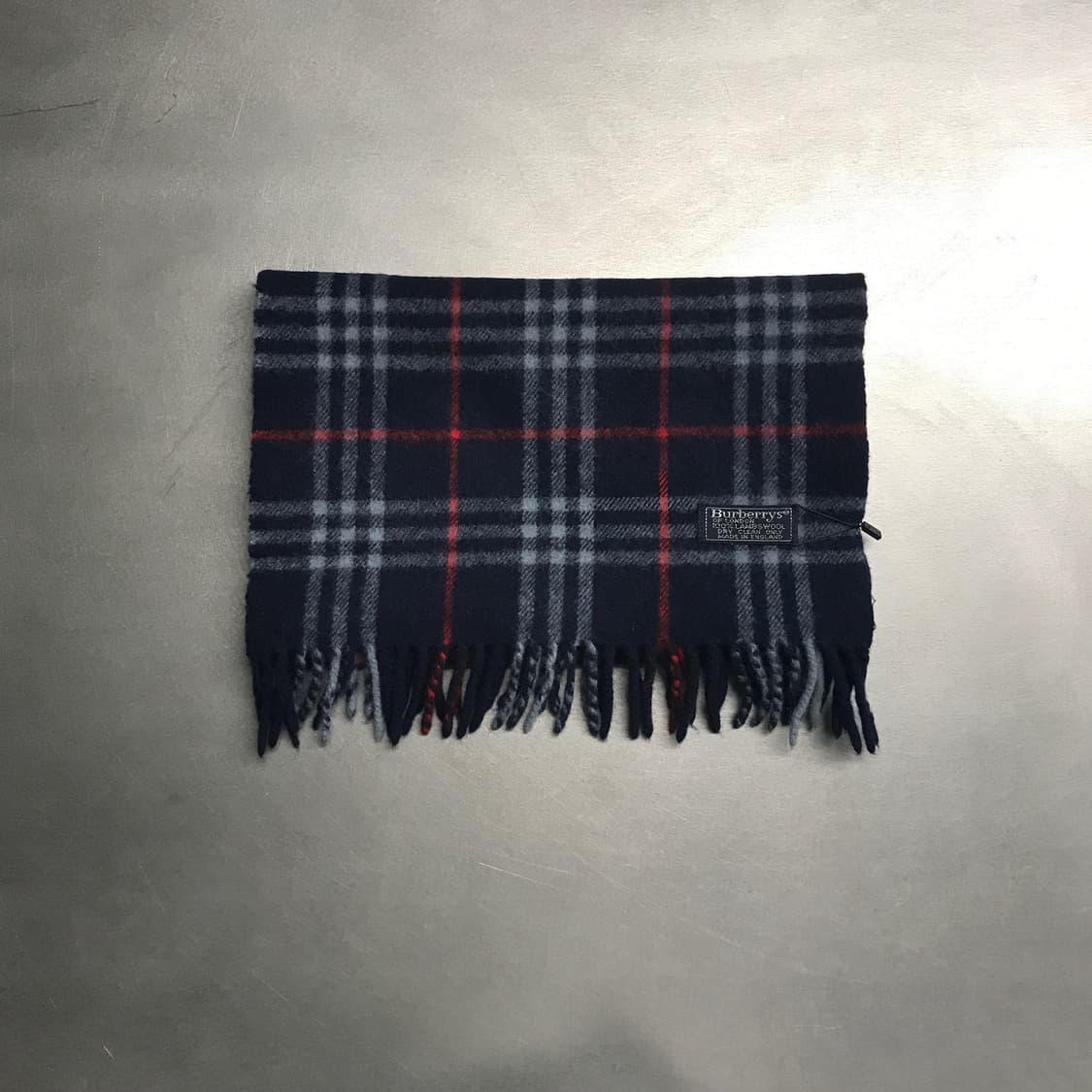 버버리 정품 램스울 머플러 네이비 상품이미지2