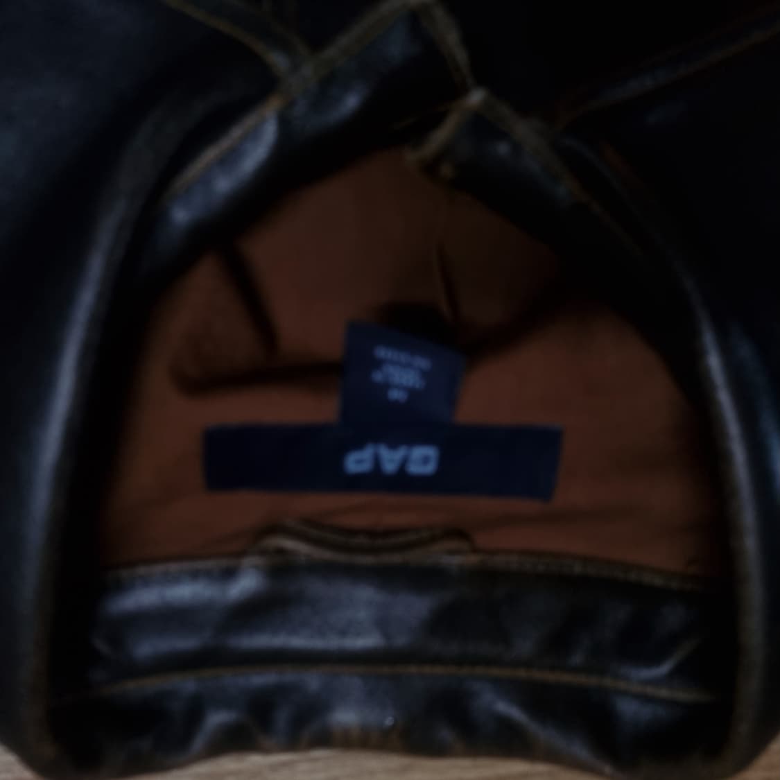 올드갭 브라운 레더 자켓 m 상품이미지3