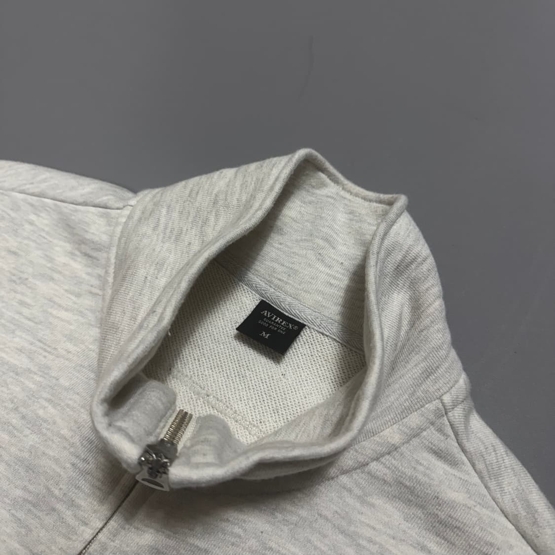 아비렉스(AVIREX) 멜란지 코튼 양면 US.NAVAL 패치 로고 집업 상품이미지3