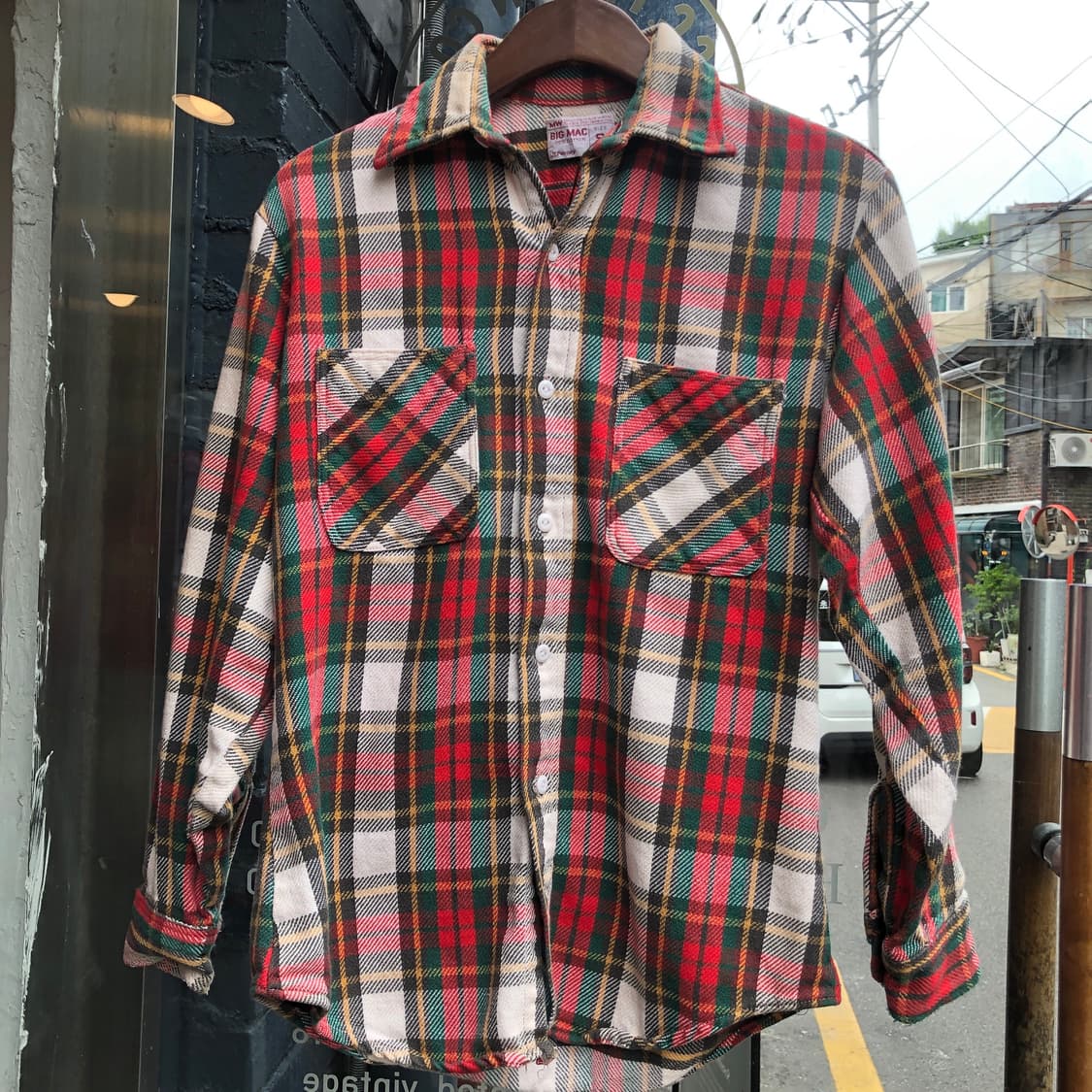 70s Big Mac flannel shirt-S 상품이미지1