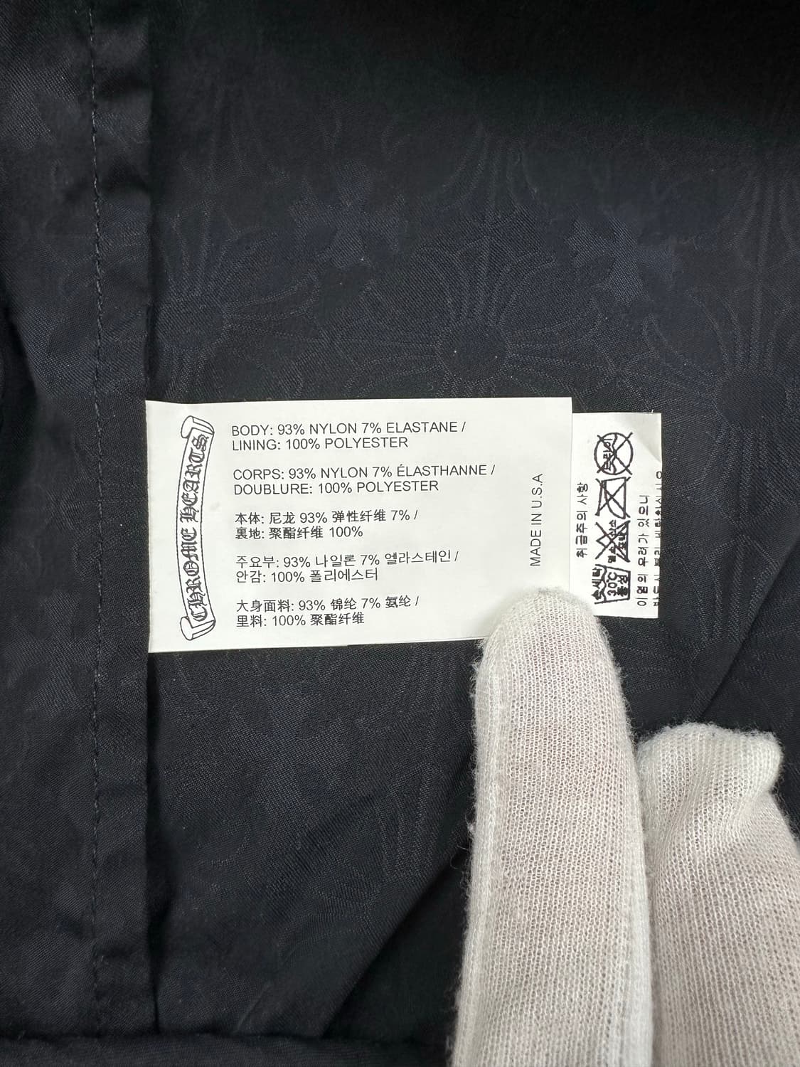 [L] 백화점판 정품 크롬하츠 매치포인트 자켓 블랙 상품이미지8