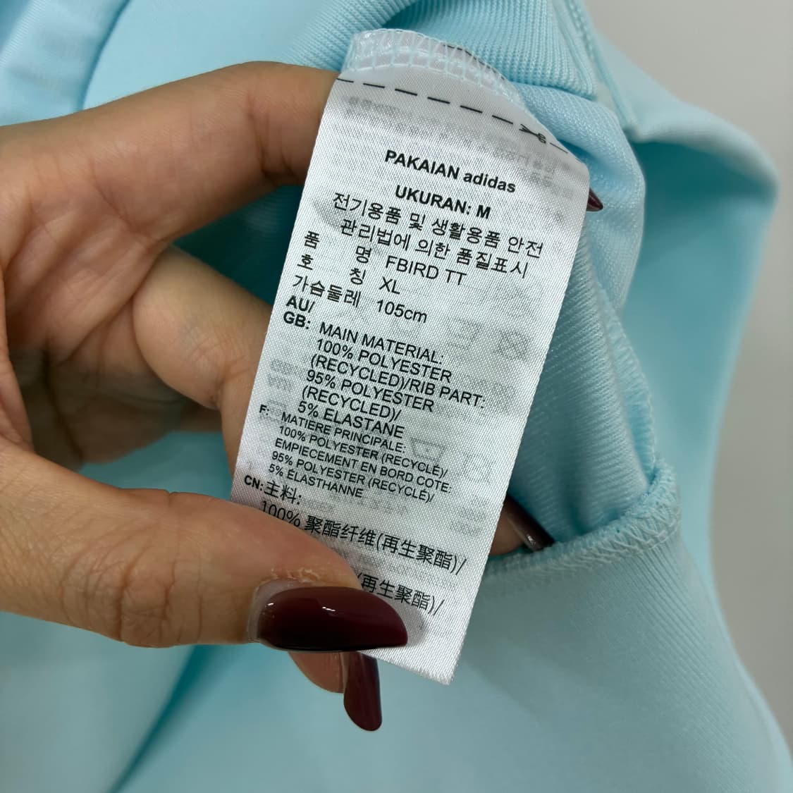 아디다스 신형 파이어버드 시나모롤 스카이블루 트랙탑 져지 상품이미지6