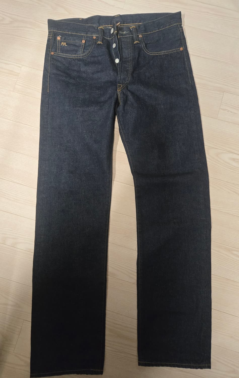 RRL 스트레이트 원워시 33×32 더블알엘 셀비지 상품이미지3