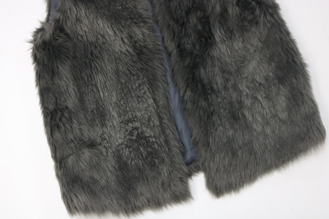 ANAP 아나프 챠콜 그레이 페이크 퍼 베스트 상품이미지5