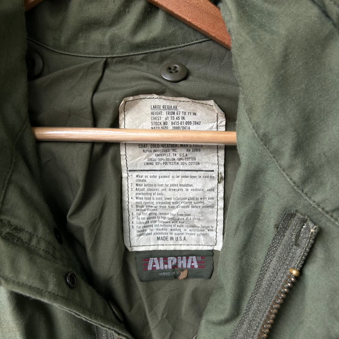 16686 - 알파인더스트리 M65 필드 자켓 상품이미지4