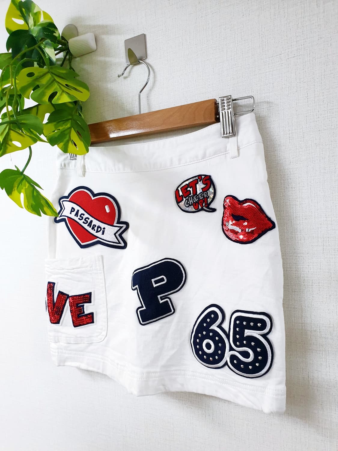 파사디 여성골프 패치스커트 25인치 55 화이트 상품이미지3